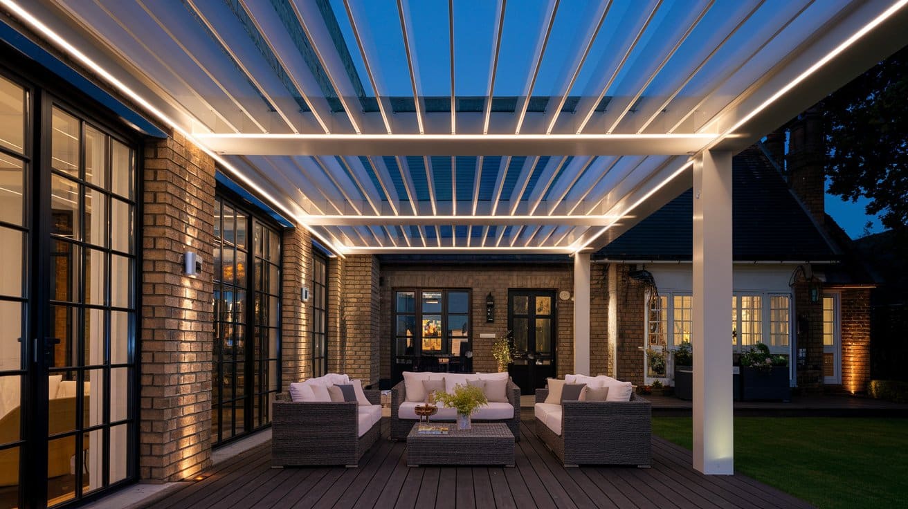 LED Lighting Options for the Artares Louvre Roof