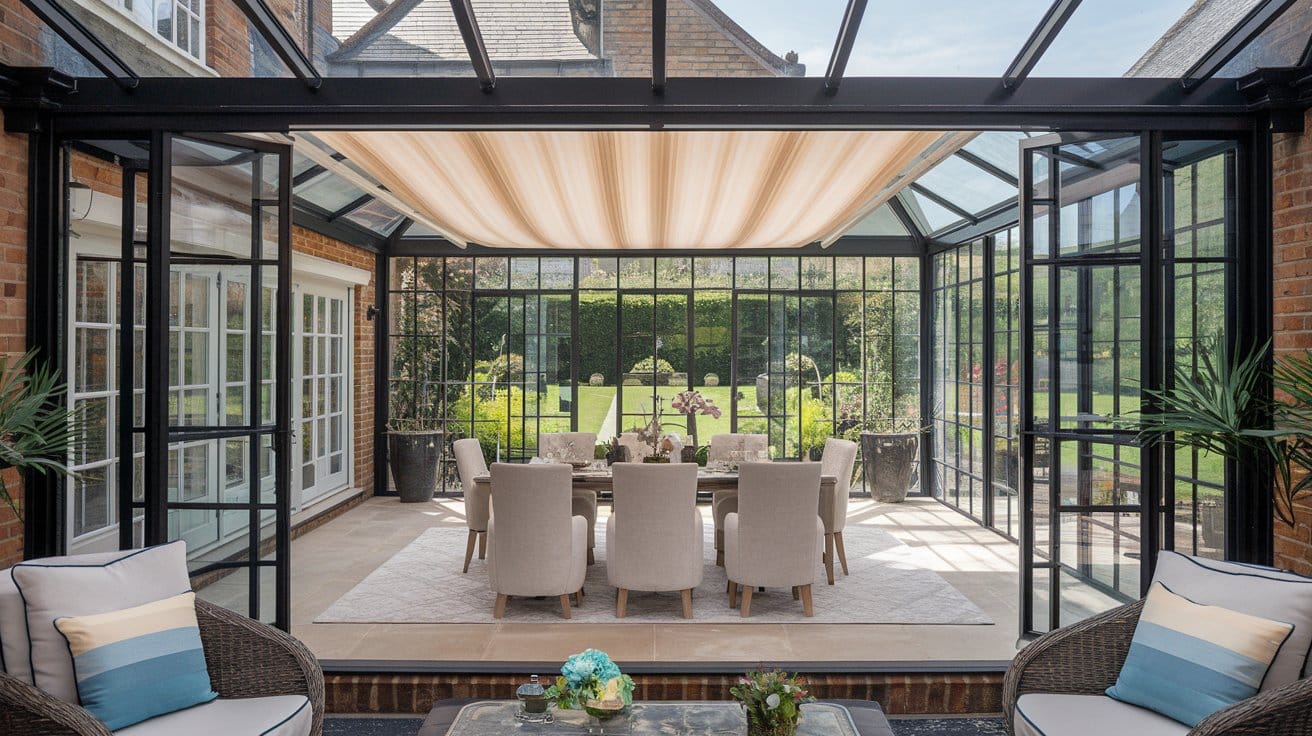 Sottezza Awning for Large Glass Conservatories