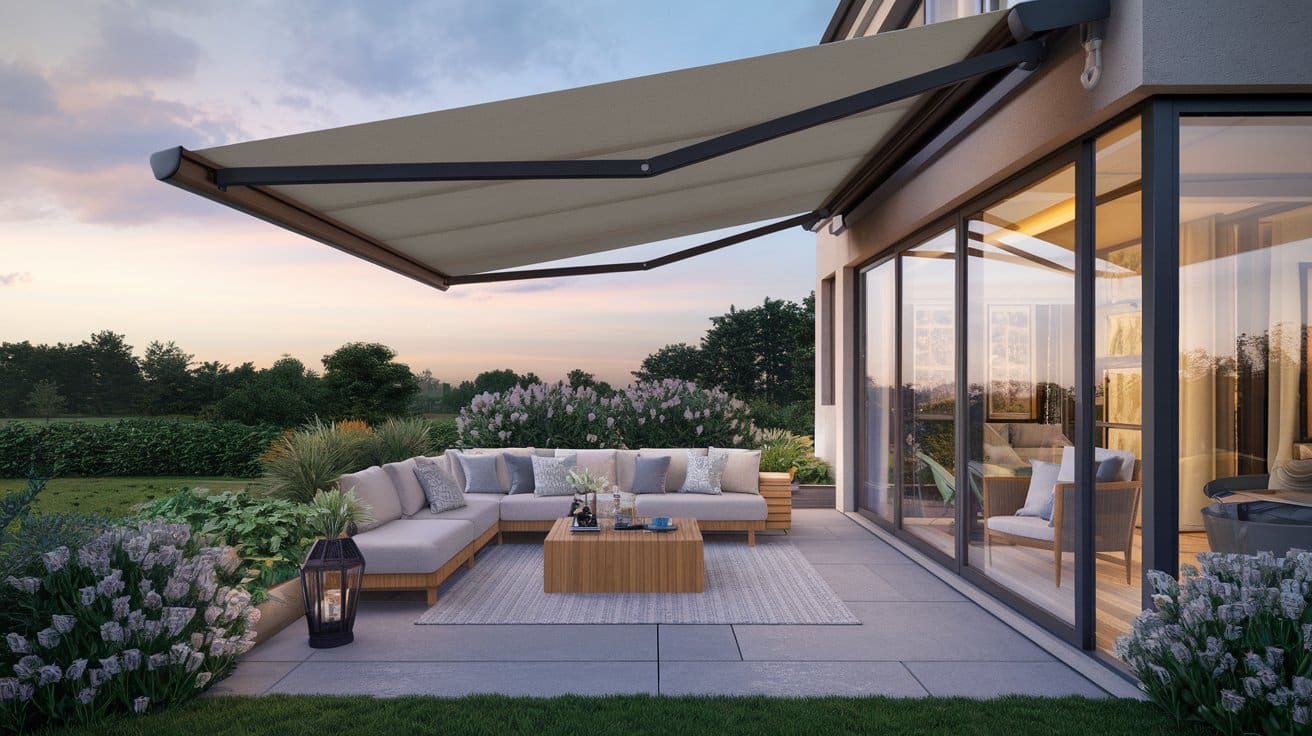 Weatherproof Vertical Drop Awnings for Patios