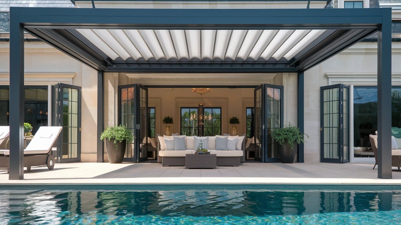 Retractable Roofs for Poolside Comfort