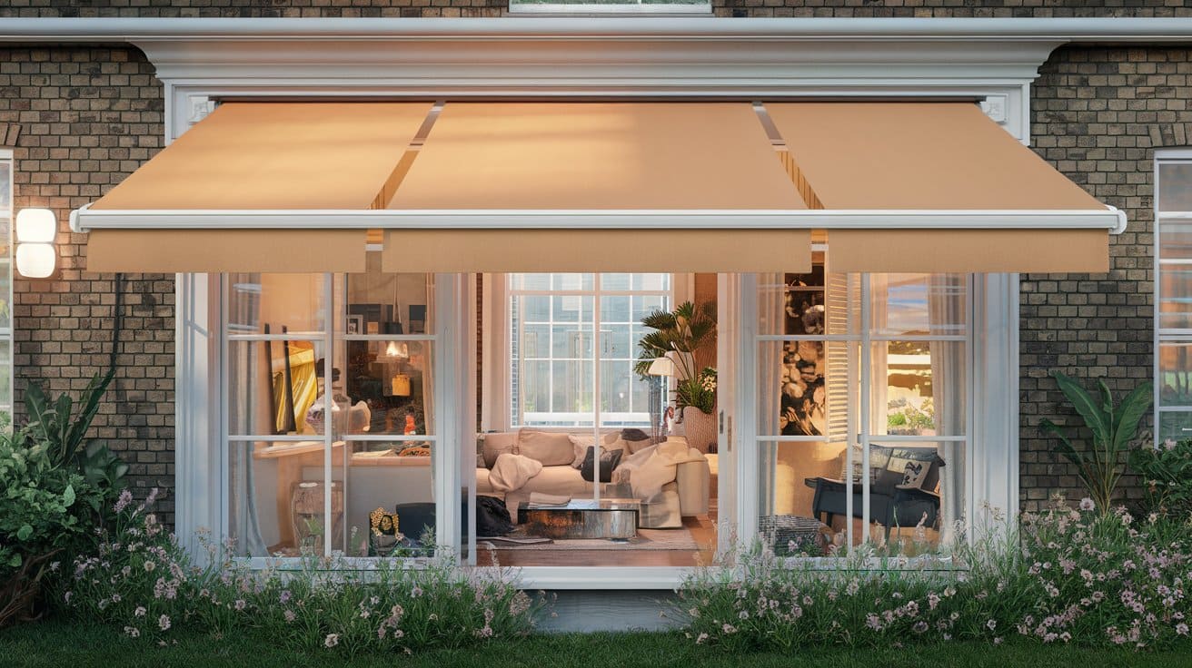 How Vertical Drop Awnings Reduce Indoor Glare