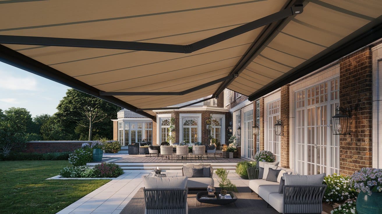 IKN 2000 Awning for Large Patio and Deck Coverage