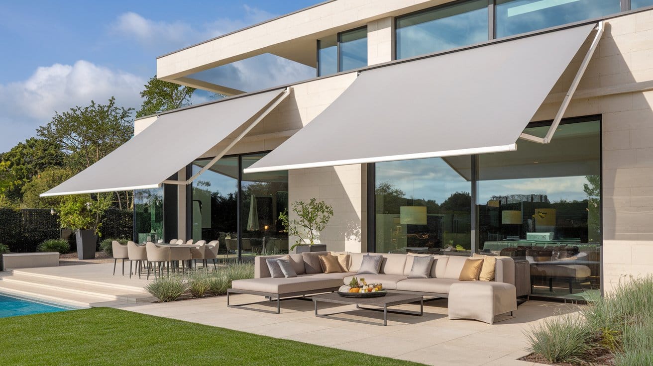 Stylish Vertical Drop Awnings for Modern Homes