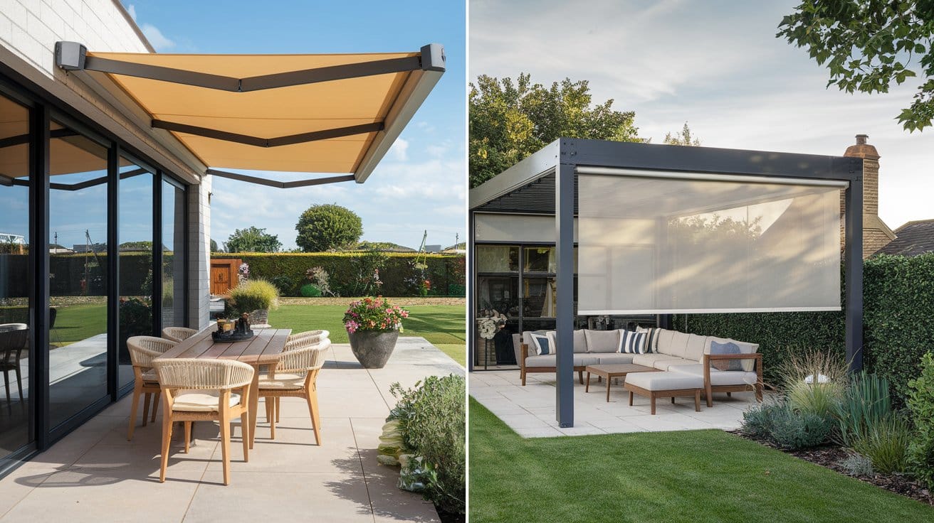 Vertical Drop Awnings vs. Side Screens Comparison