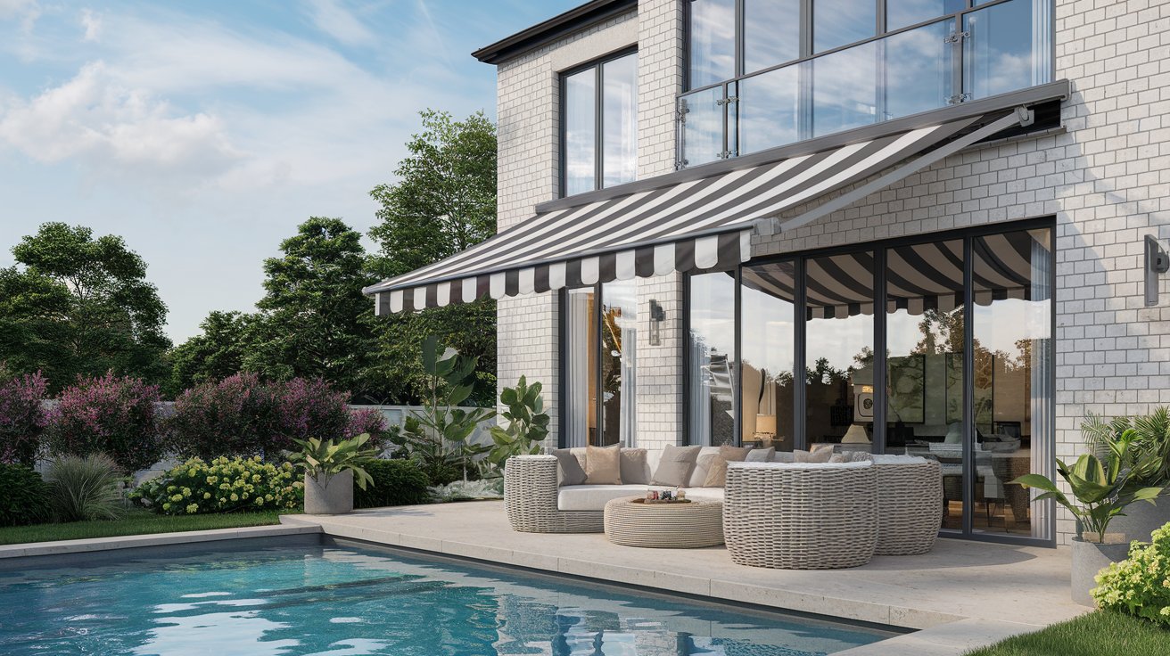 Weather Protection with VertiTex II Awnings