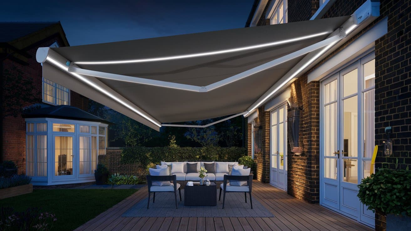 LED Lighting Integration for Awnings