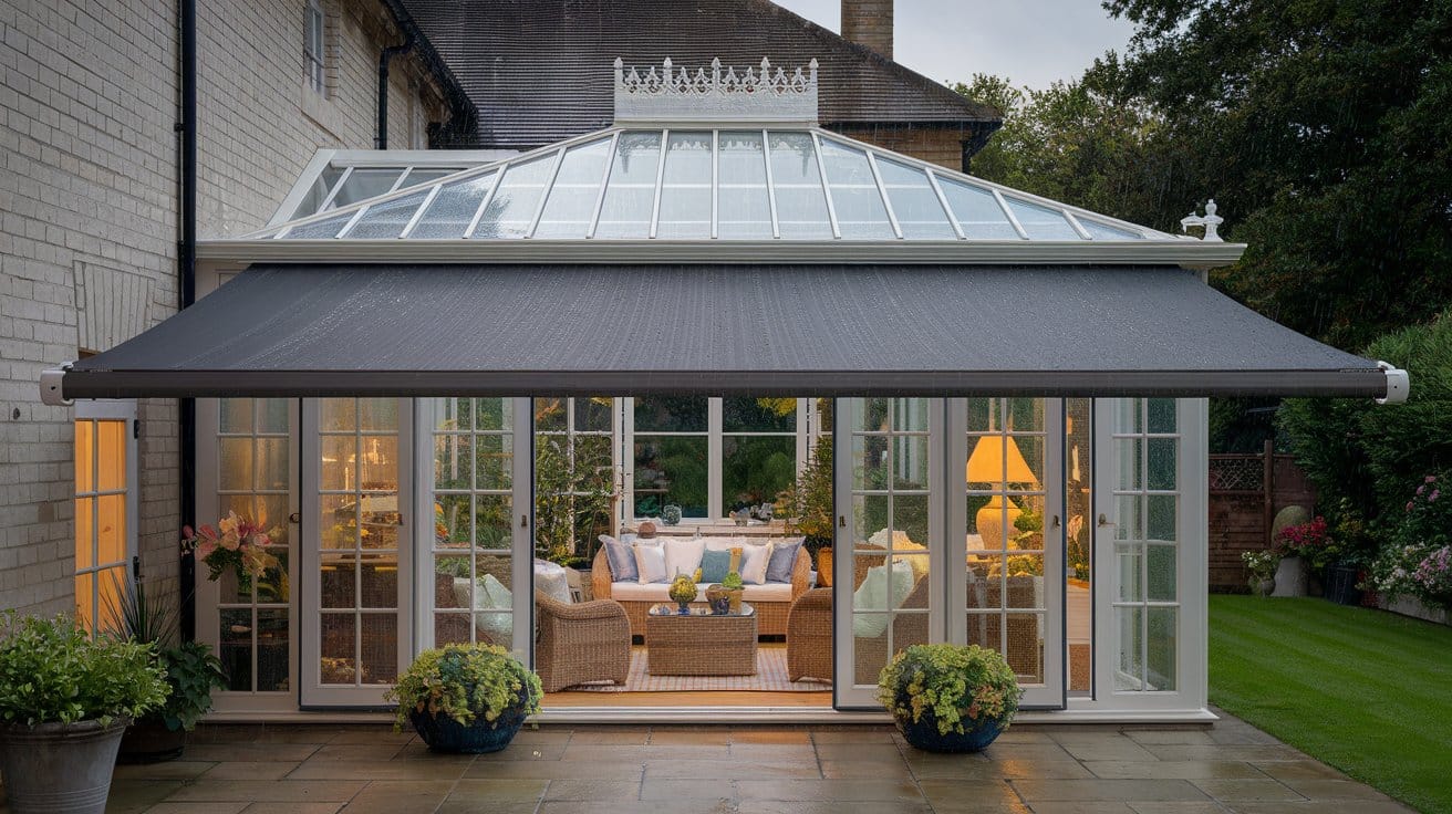 WGM Top Awning for Noise Reduction in Conservatories