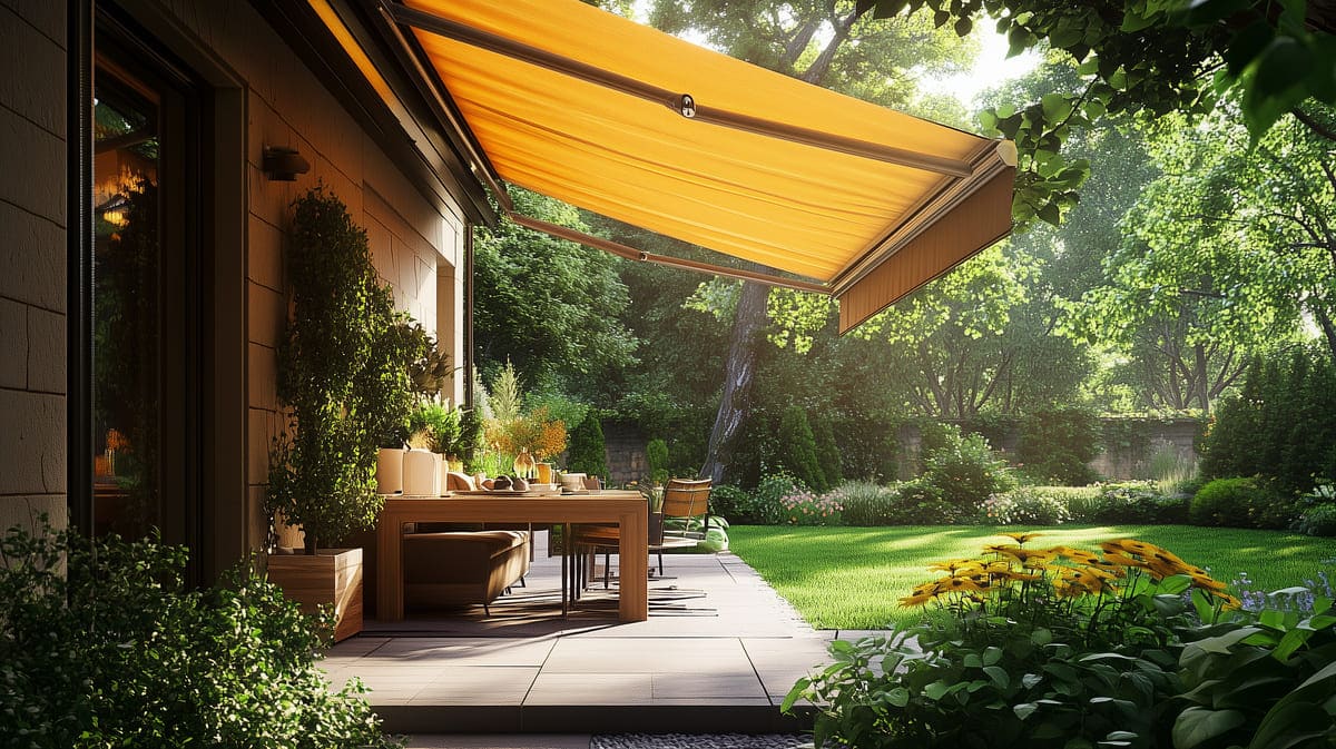 Folding Arm Design for Space-Saving Awnings