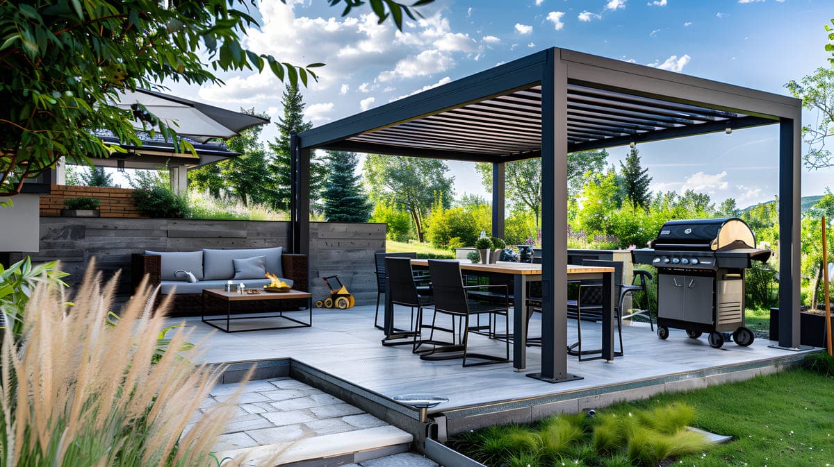 Freestanding Pergolas for Sun and Shade Control