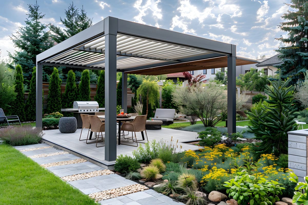 Enhancing Outdoor Dining with Freestanding Pergolas