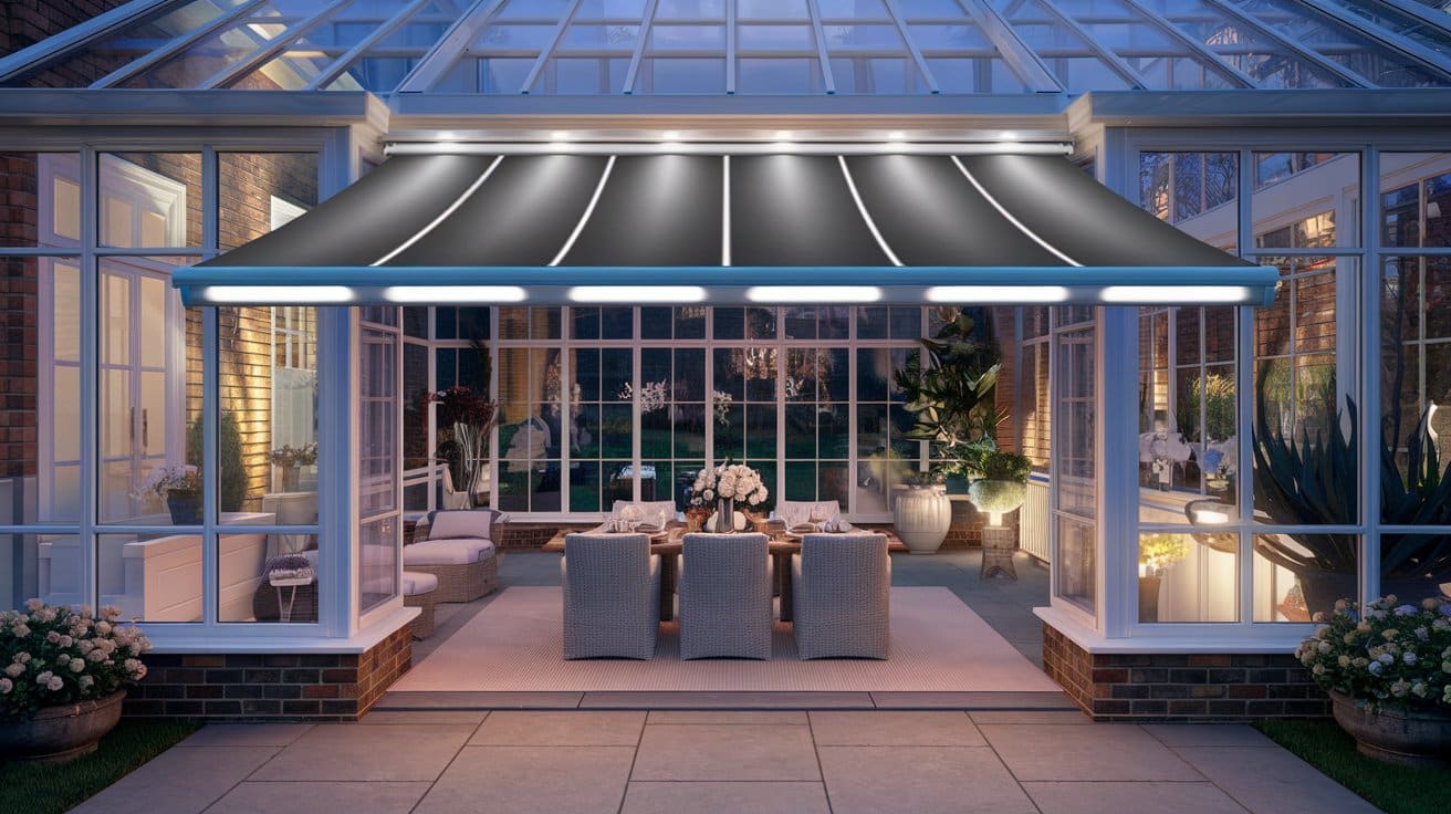 Sottezza Awning with LED Lighting for Evening Use