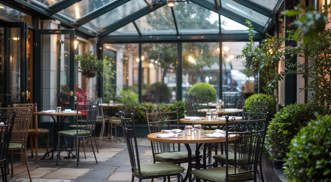 How Restaurants Use Glass Patio Roofs to Weatherproof Outdoor Dining