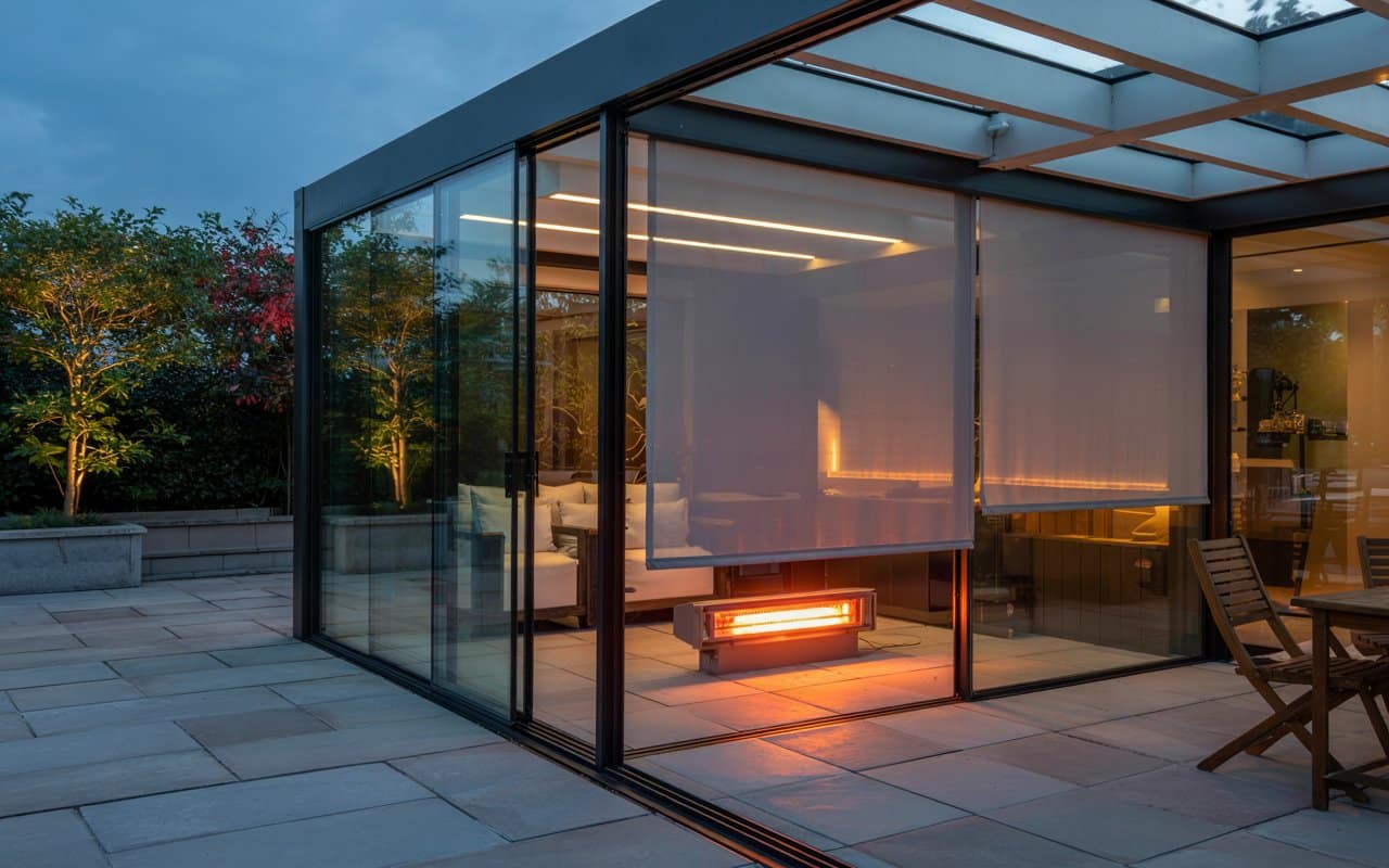 Upgrade Your w17 Glass Room With Heating, Lighting, and Privacy for Year-Round Comfort